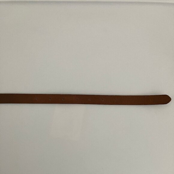 Madewell Genuine Leather Brown Belt with Gold Buckle - Picture 5 of 6